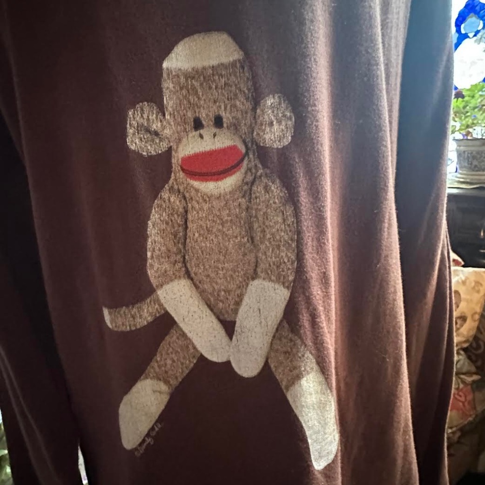 Sock monkey brown long T